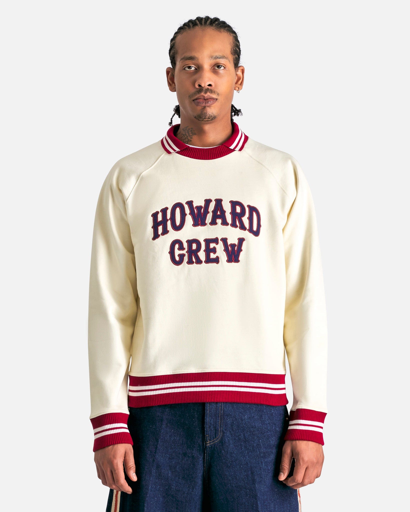 Harvard sherpa crew neck sweater hotsell