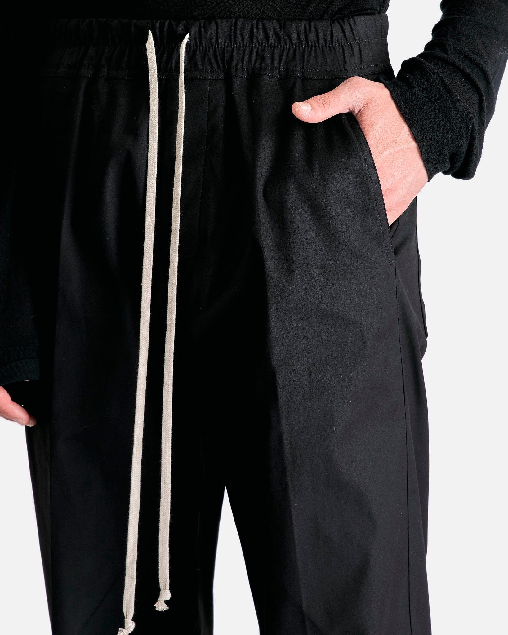 Rick Owens Men's Pants Dietrich Drawstring Pants in Black