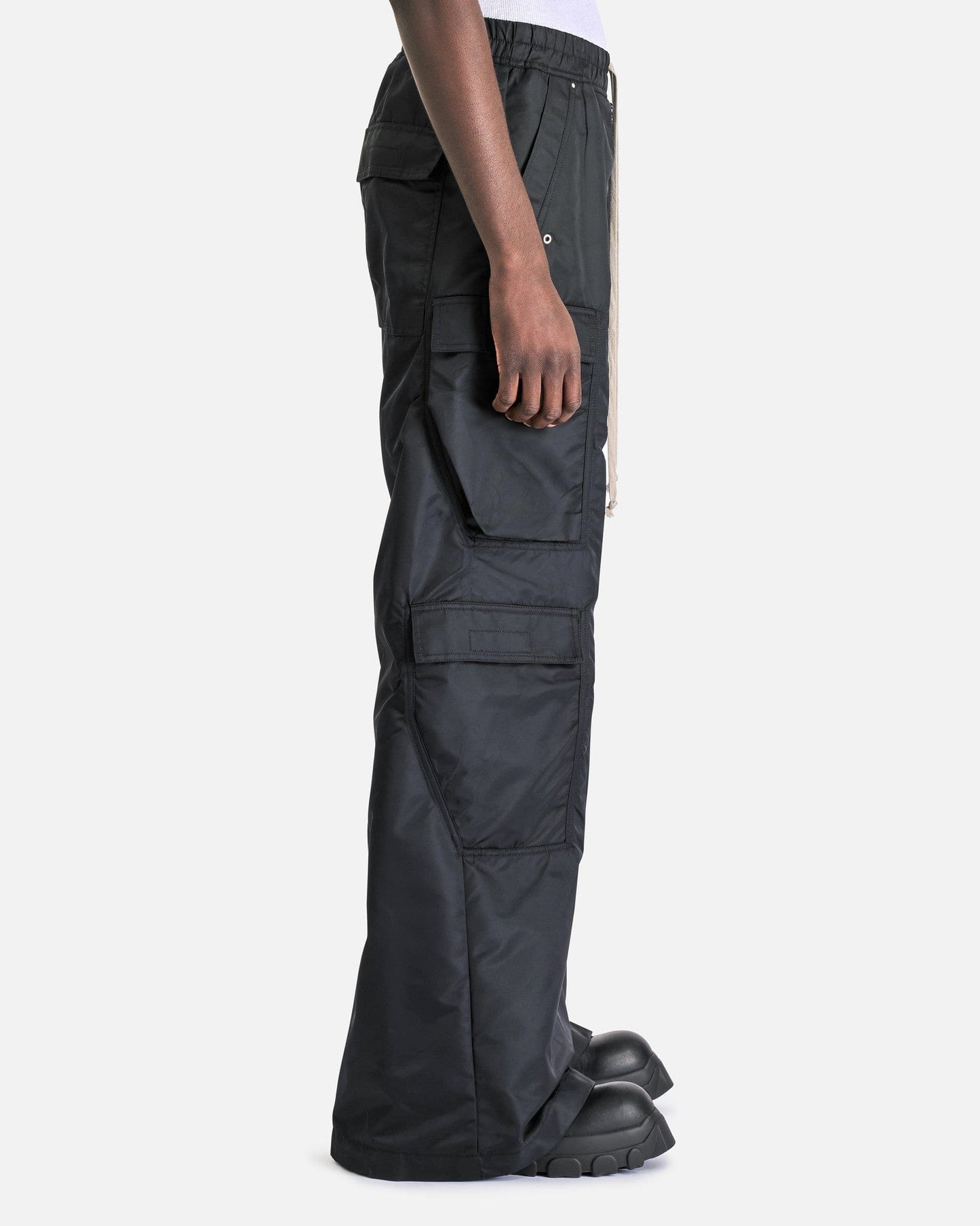 Rick Owens DRKSHDW Men's Pants Double Cargo Jumbo Belas in Black