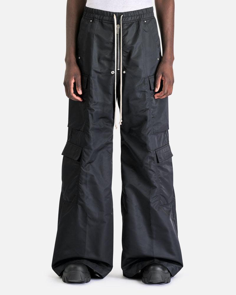 Rick Owens DRKSHDW Men's Pants Double Cargo Jumbo Belas in Black