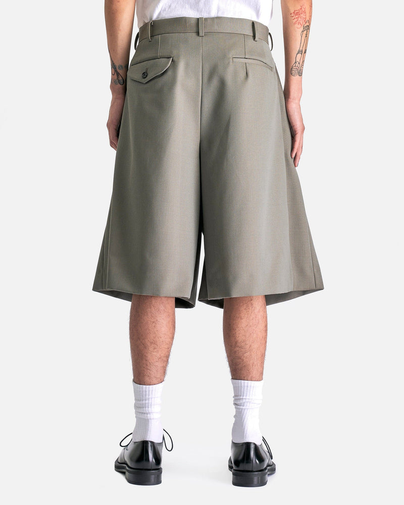 Comme des Garcons HOMME PLUS Men's Shorts Double Layered Shorts in Khaki