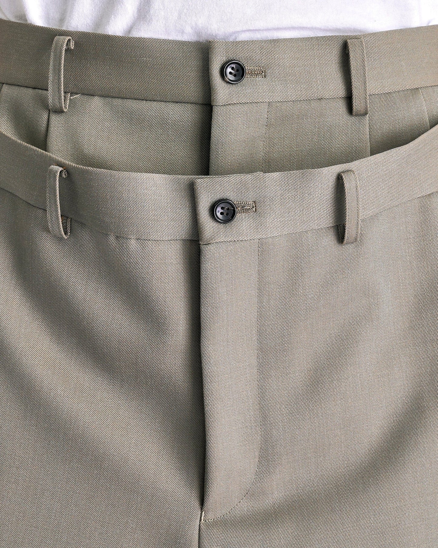 Comme des Garcons HOMME PLUS Men's Shorts Double Layered Shorts in Khaki