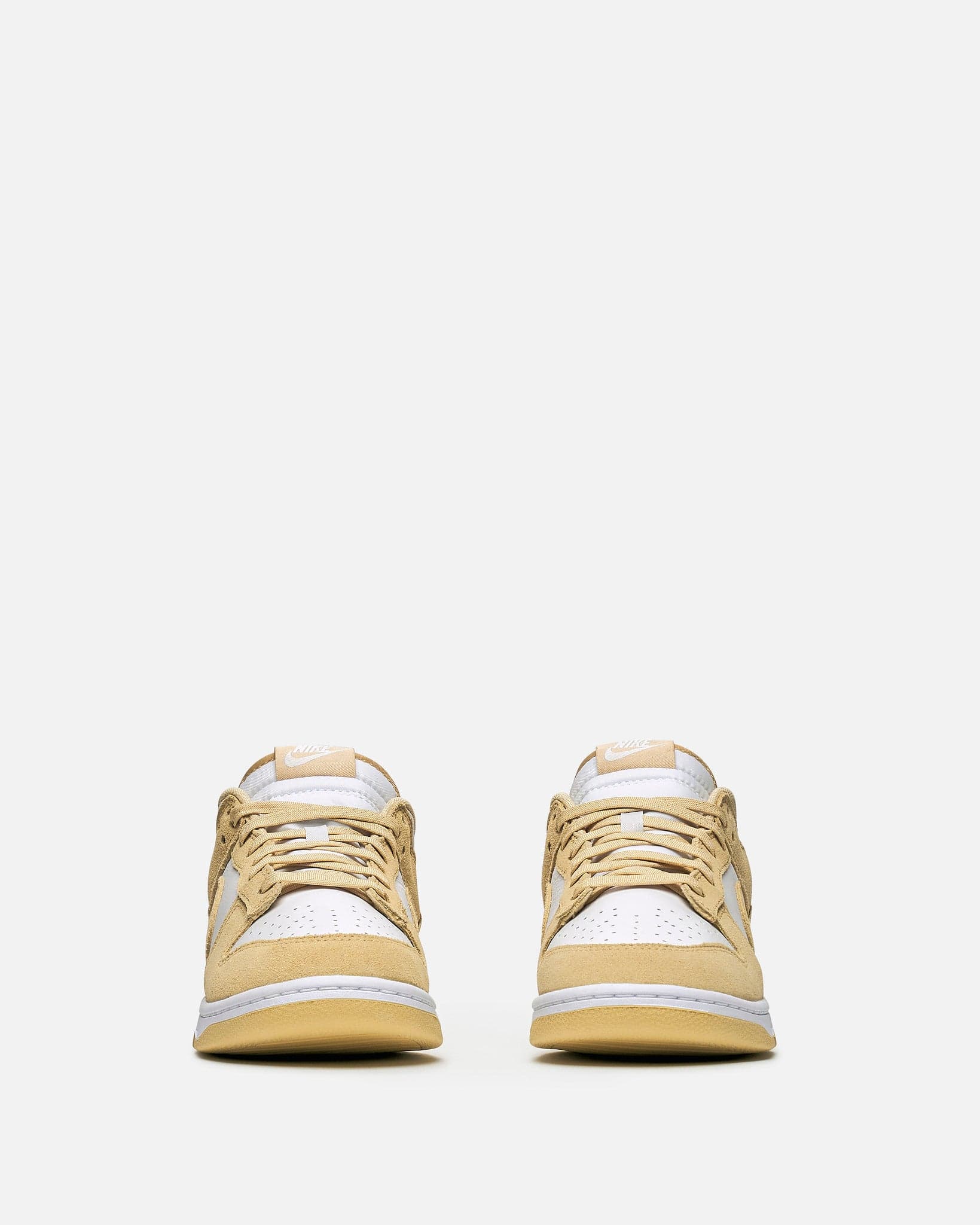 Nike Men's Sneakers Dunk Low in White/Team Gold