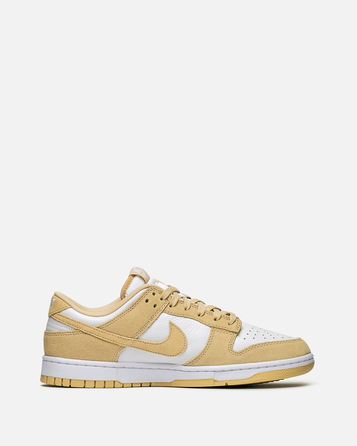 Nike Men's Sneakers Dunk Low in White/Team Gold