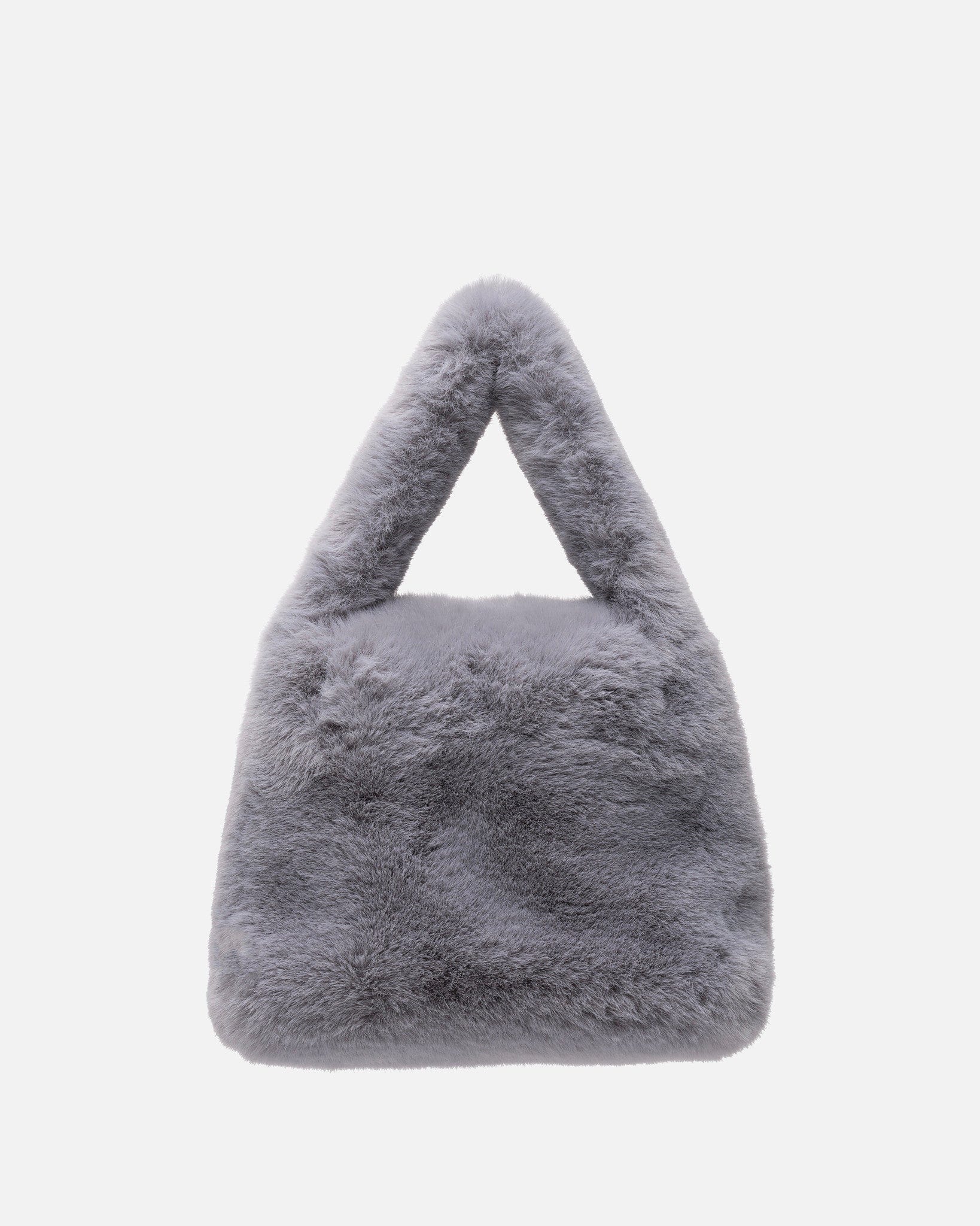 Grey fur bag outlet