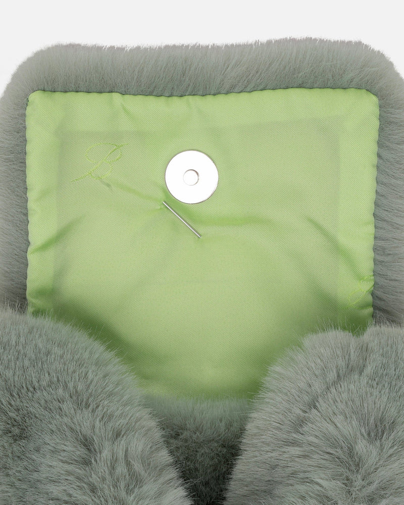 Blumarine Green Faux-Fur Bag