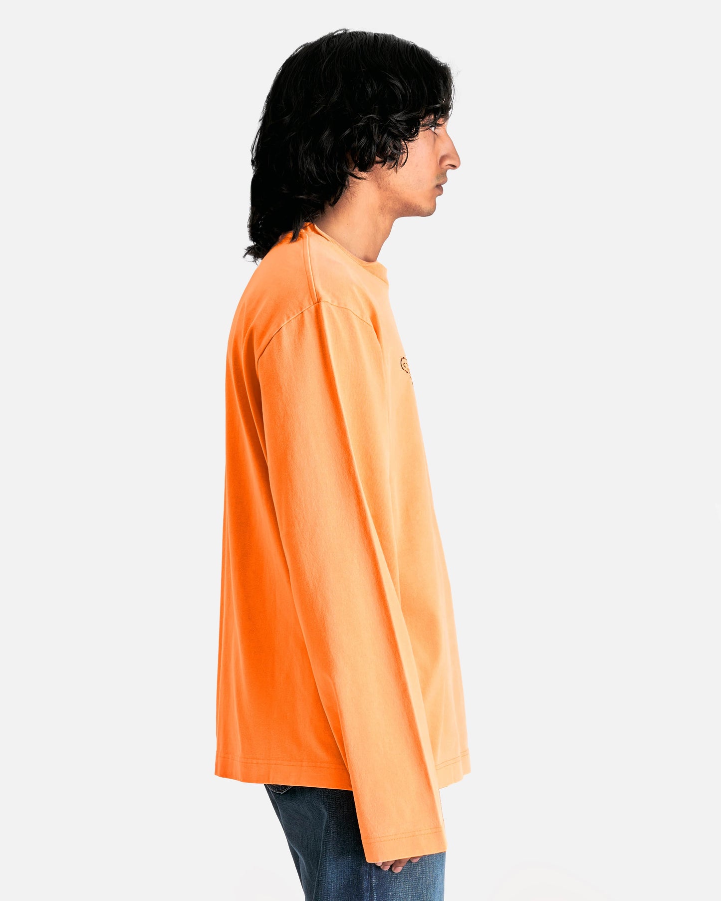 Acne Studios Men's T-Shirts Edden Logowings T-Shirt in Neon Orange