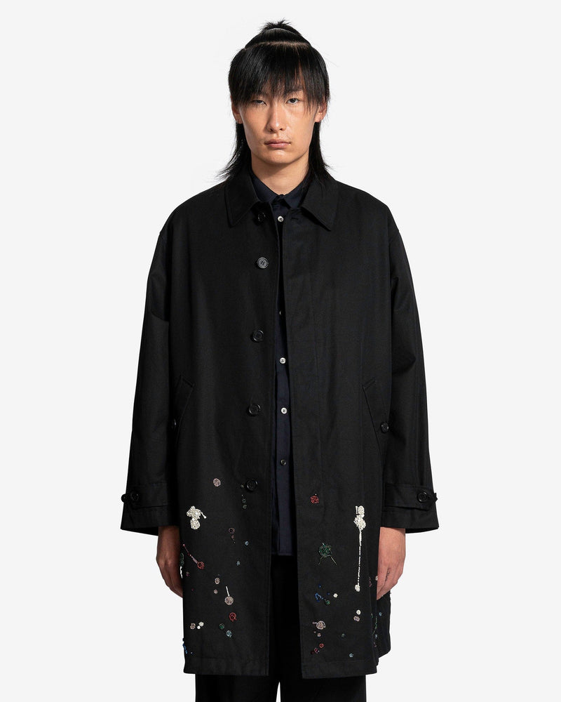 UNDERCOVER Black Embroidered Down Jacket