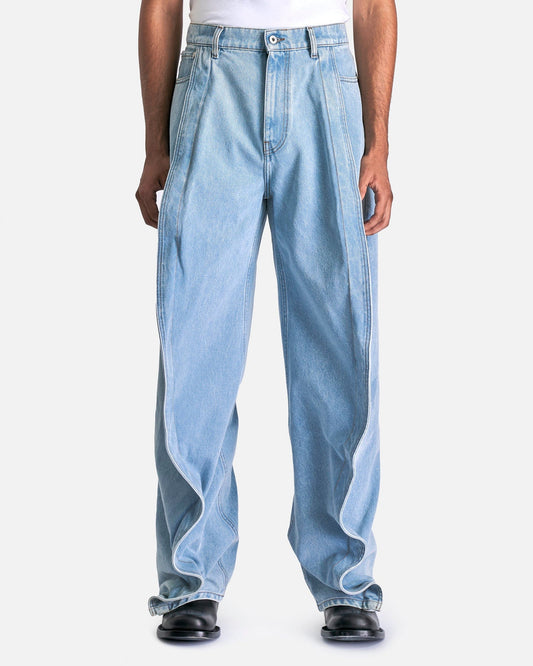 Y/Project Men's Jeans Evergreen Banana Jeans in Ice Blue