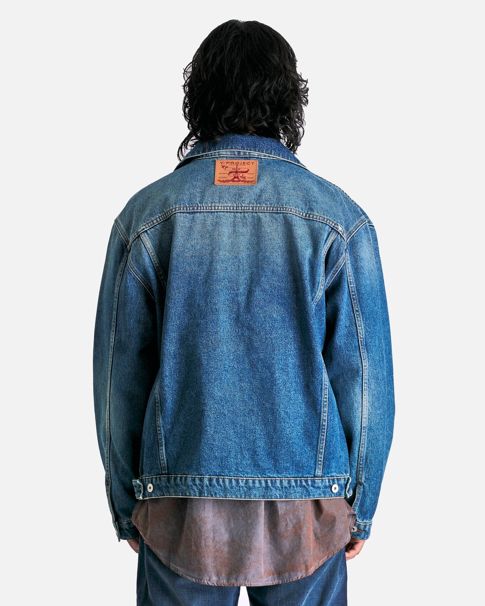 Evergreen Wire Denim Jacket in Vintage Blue