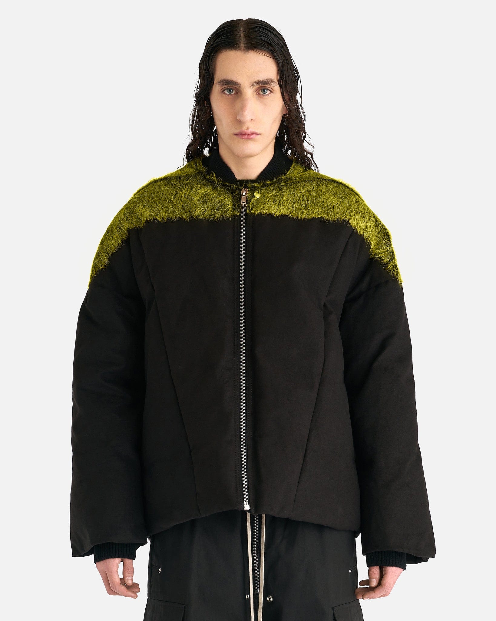 Rick Owens Men's Jackets Flight Jacket in Acid Melange/Black