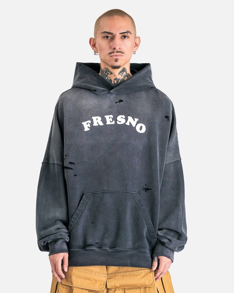 Willy Chavarria Men's Sweatshirts Fresno Hoodie in Black