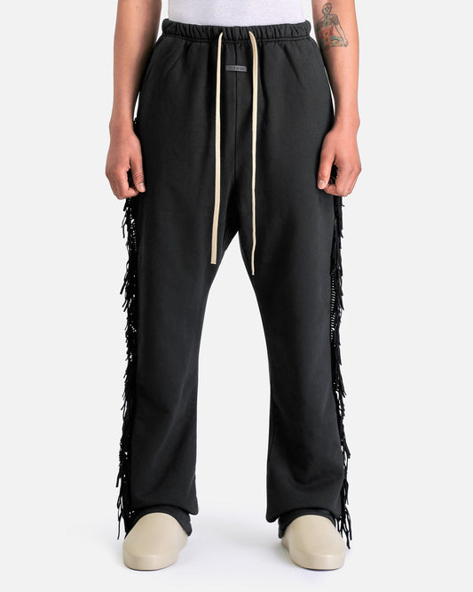 Fear of God Men's Pants Fringe Sweatpant in Black