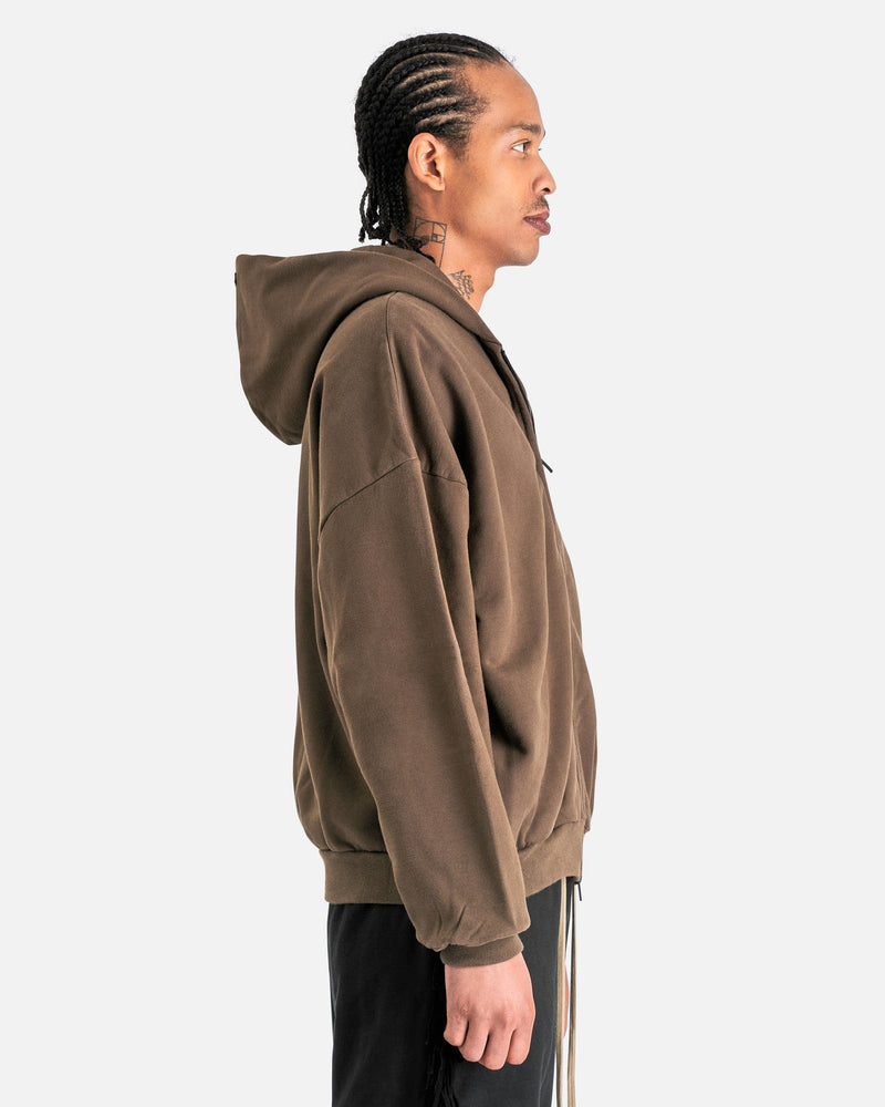 Fear of God Men's Sweatshirts Full Zip Hoodie in Olive