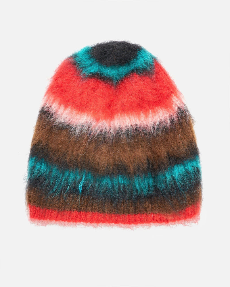 Edward Cuming Men's Hats Fuzzy Stoner Beanie in Red/Brown