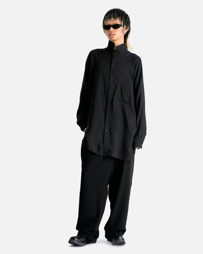 Yohji Yamamoto Pour Homme Men's Pants G-Side Tape Pants in Black