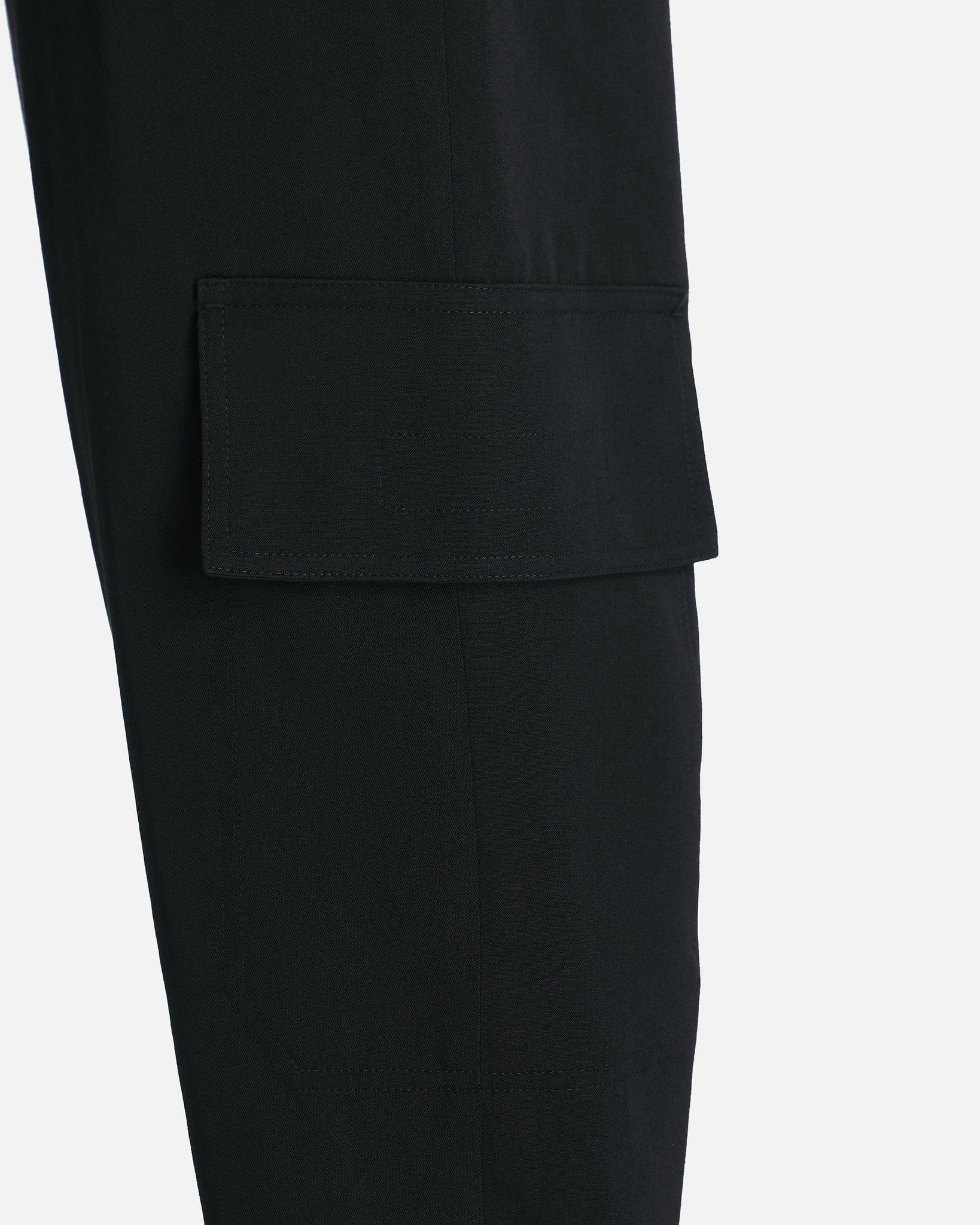 Gabardine Y-Side Seam Tuck Pants S in Black – SVRN