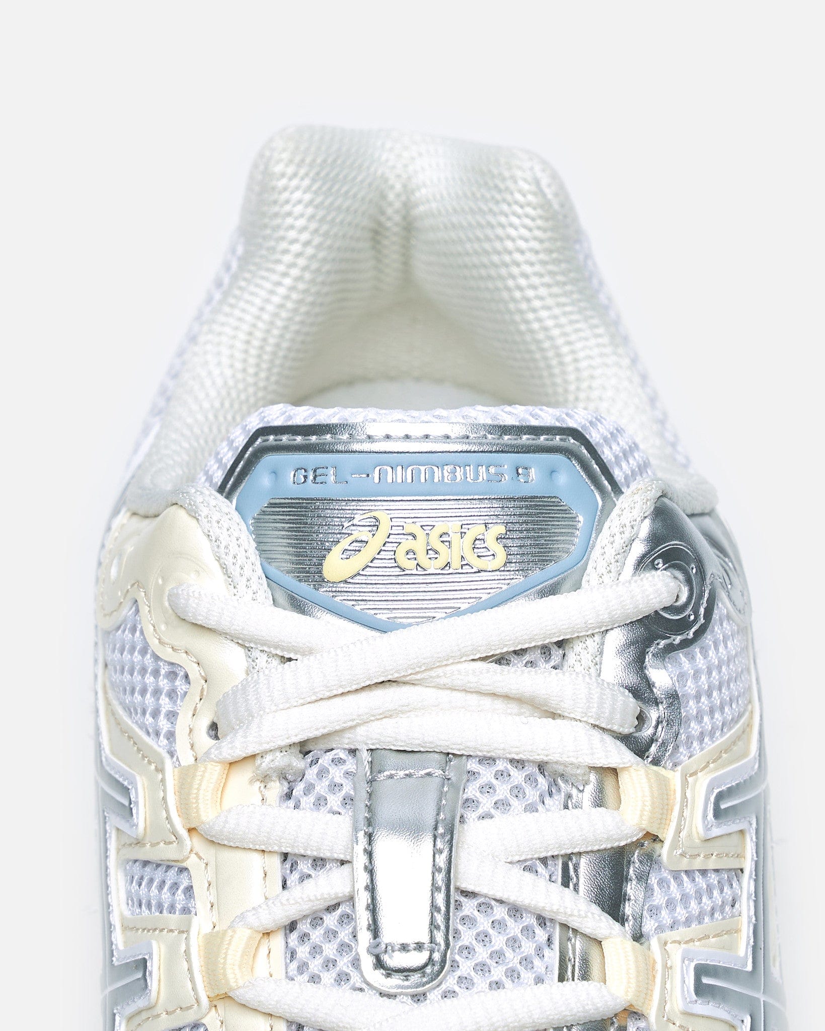 Asics Men's Sneakers Gel-Nimbus 9 in White/Pure Silver