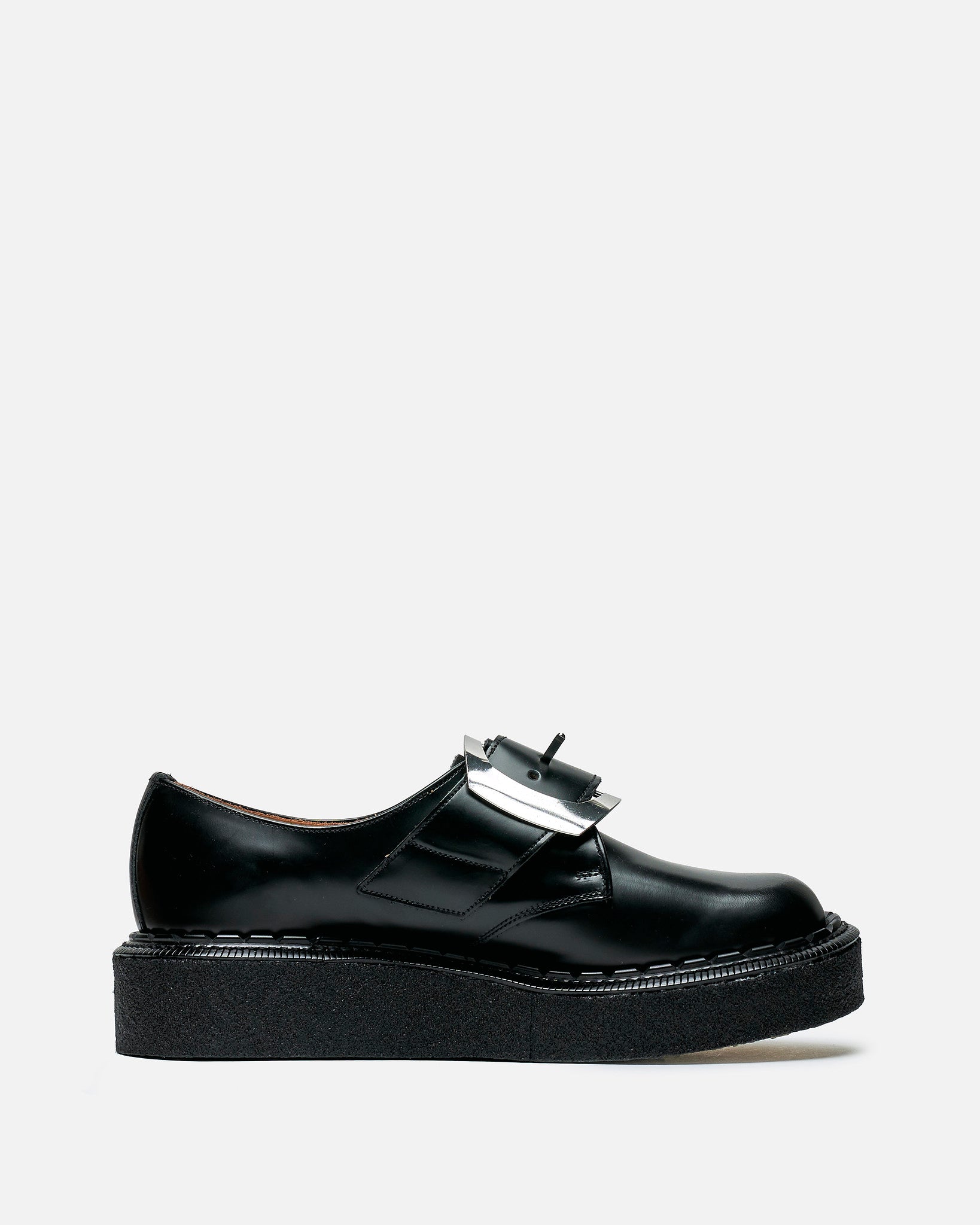 Comme des Garcons HOMME PLUS Men's Shoes George Cox Edition Buckle Monk Shoes in Black