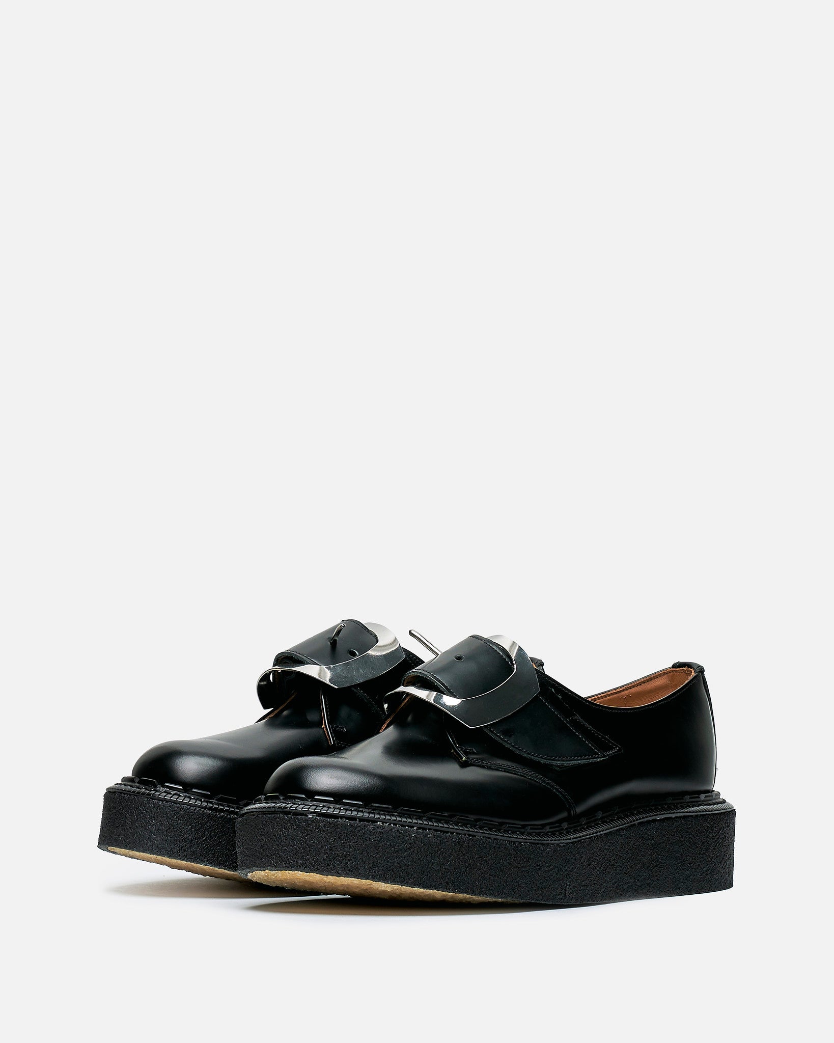 Comme des Garcons HOMME PLUS Men's Shoes George Cox Edition Buckle Monk Shoes in Black