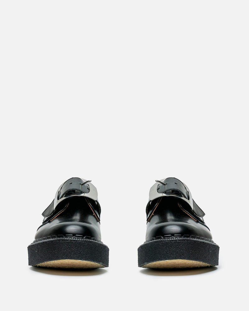 George Cox Edition Buckle Monk Shoes in Black