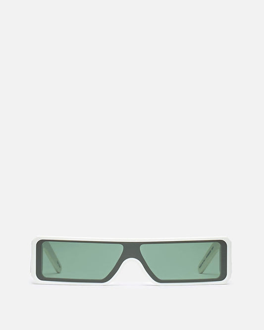 Rick Owens Eyewear OS Gethshades in Pearl/Forest