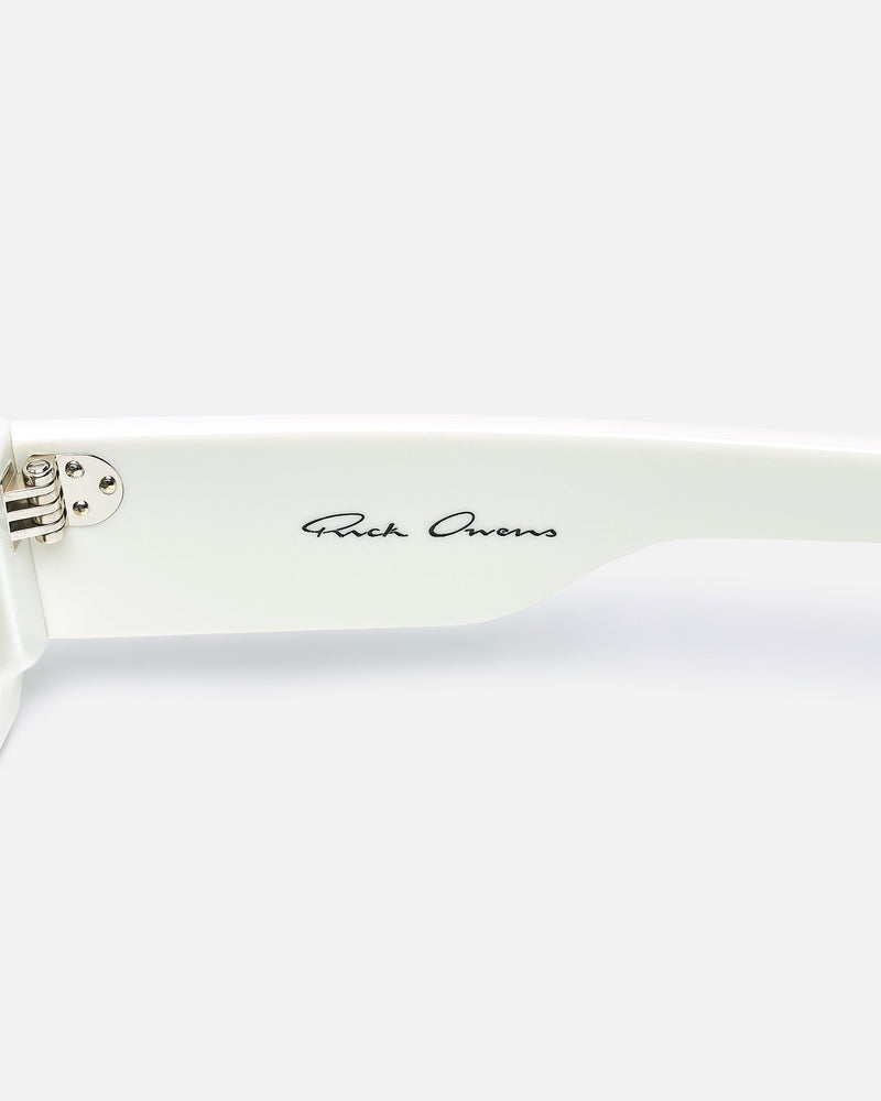 Rick Owens Eyewear OS Gethshades in Pearl/Forest