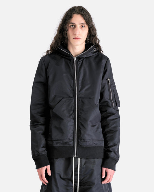 Rick Owens DRKSHDW Men's Jackets Gimp Flight Bomber in Black