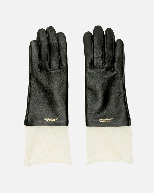 UNDERCOVER Leather Goods O/S Gloves in Black