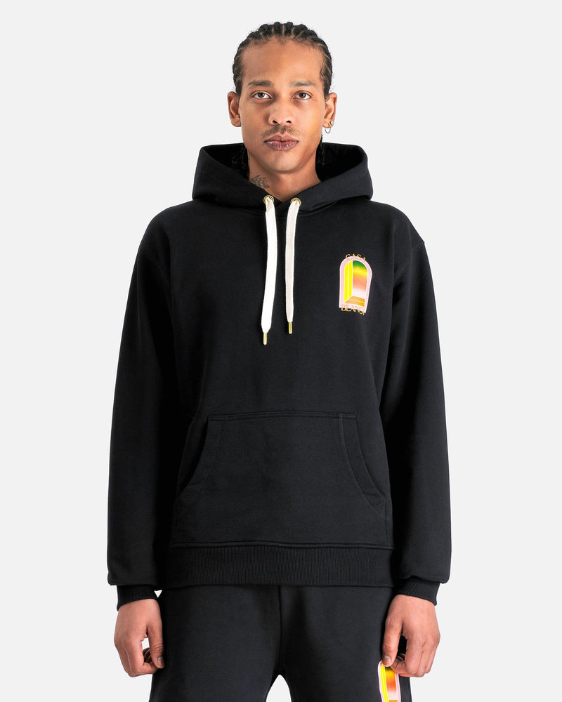 Arch logo fleece hoodie best sale