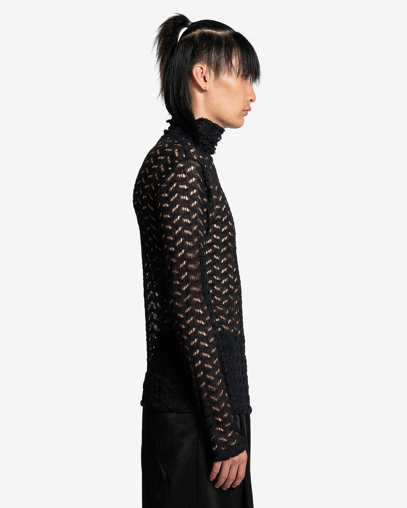 Dries Van Noten Men's Shirts Heyze Jersey in Black