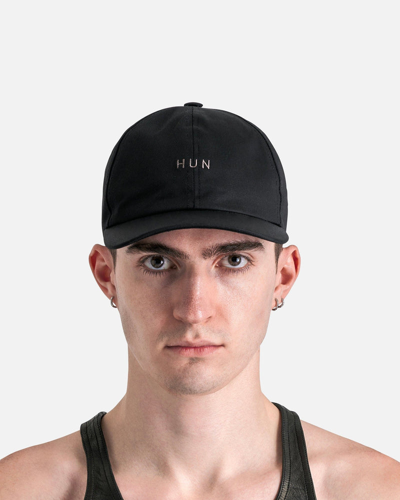 Rick Owens Men's Hats Hun Baseball Cap in Black/Dust