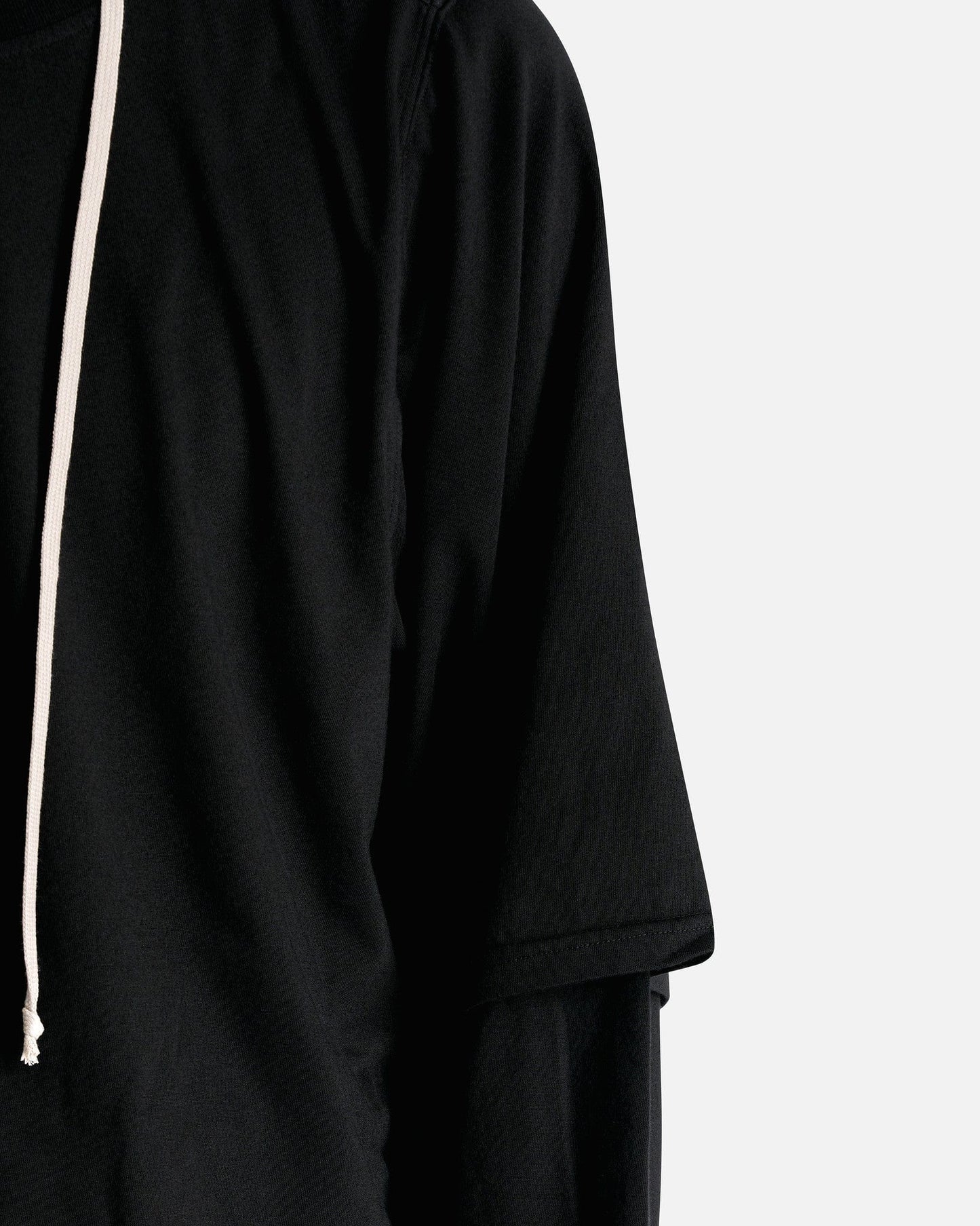 Rick Owens DRKSHDW Men Sweaters Hustler Hoodie in Black