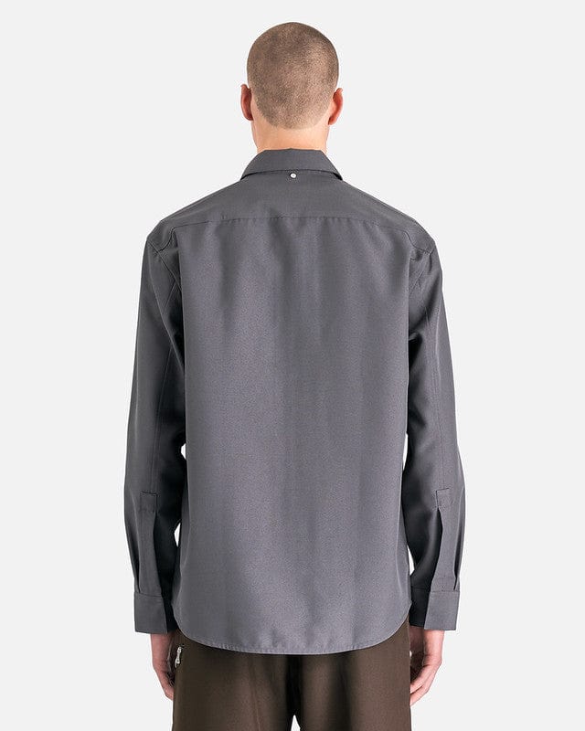 OAMC Men's Shirts Ian Shirt in Dark Grey