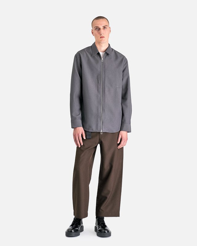 OAMC Men's Shirts Ian Shirt in Dark Grey