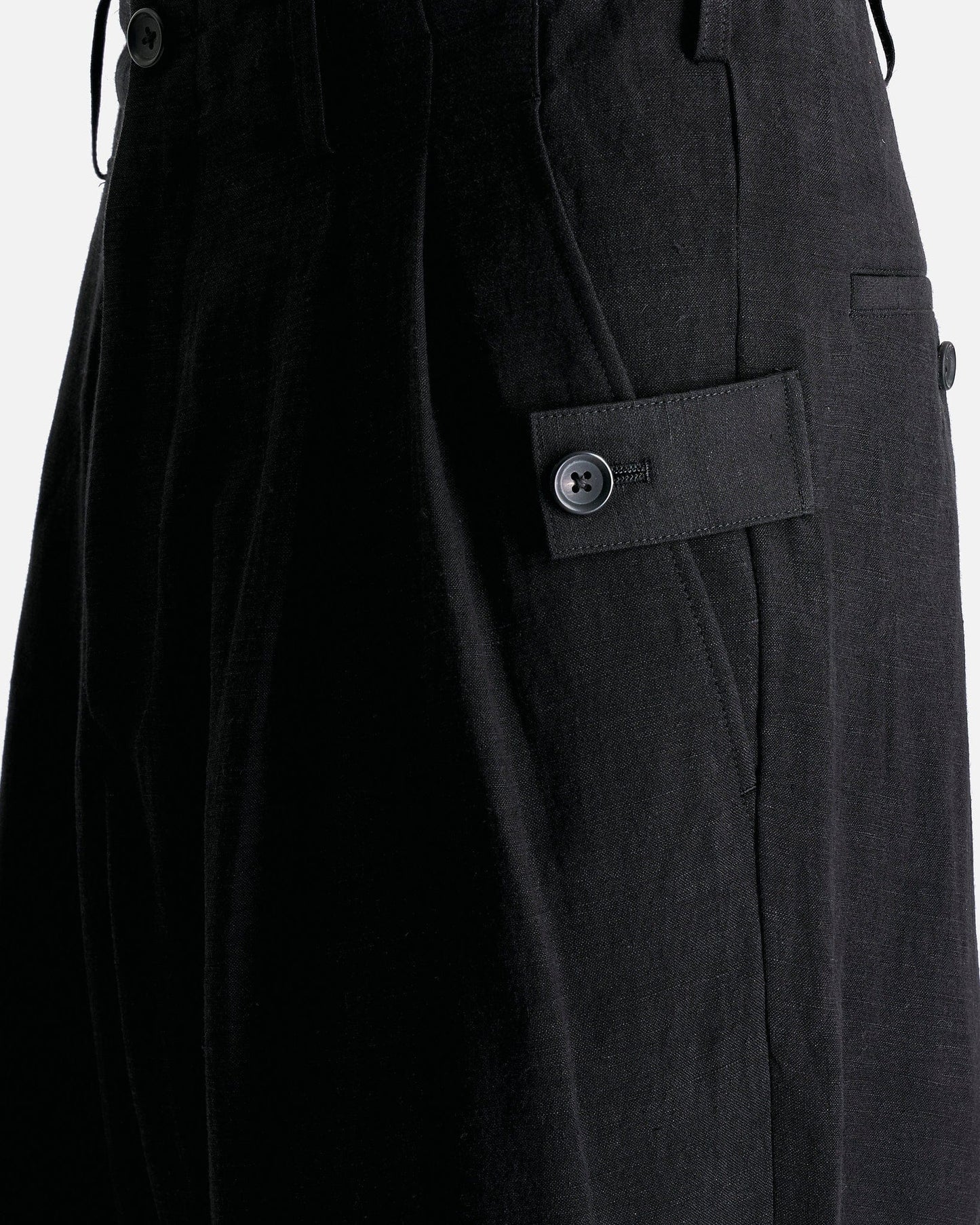 Yohji Yamamoto Pour Homme Men's Pants J-Tab Pants in Black