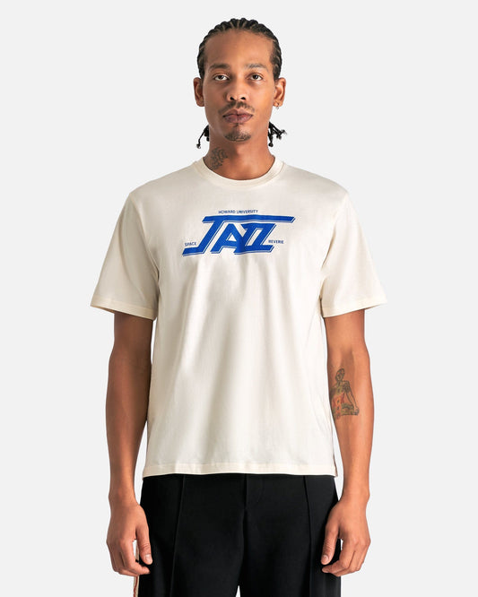 Wales Bonner Men's T-Shirts Jazz T-Shirt in Ivory