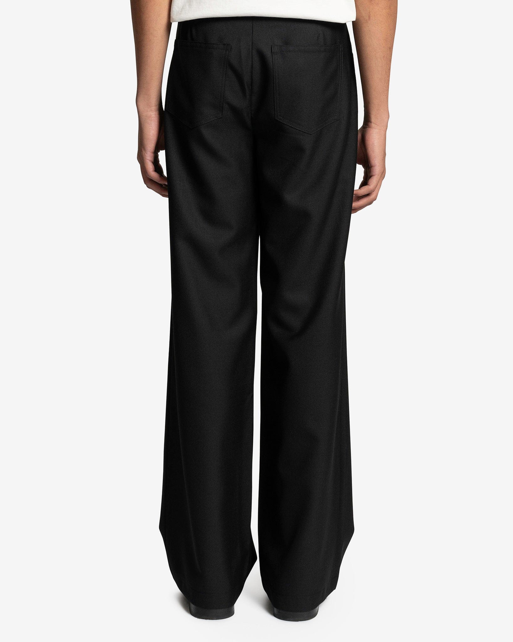 Jiro Trouser in Black Wool – SVRN