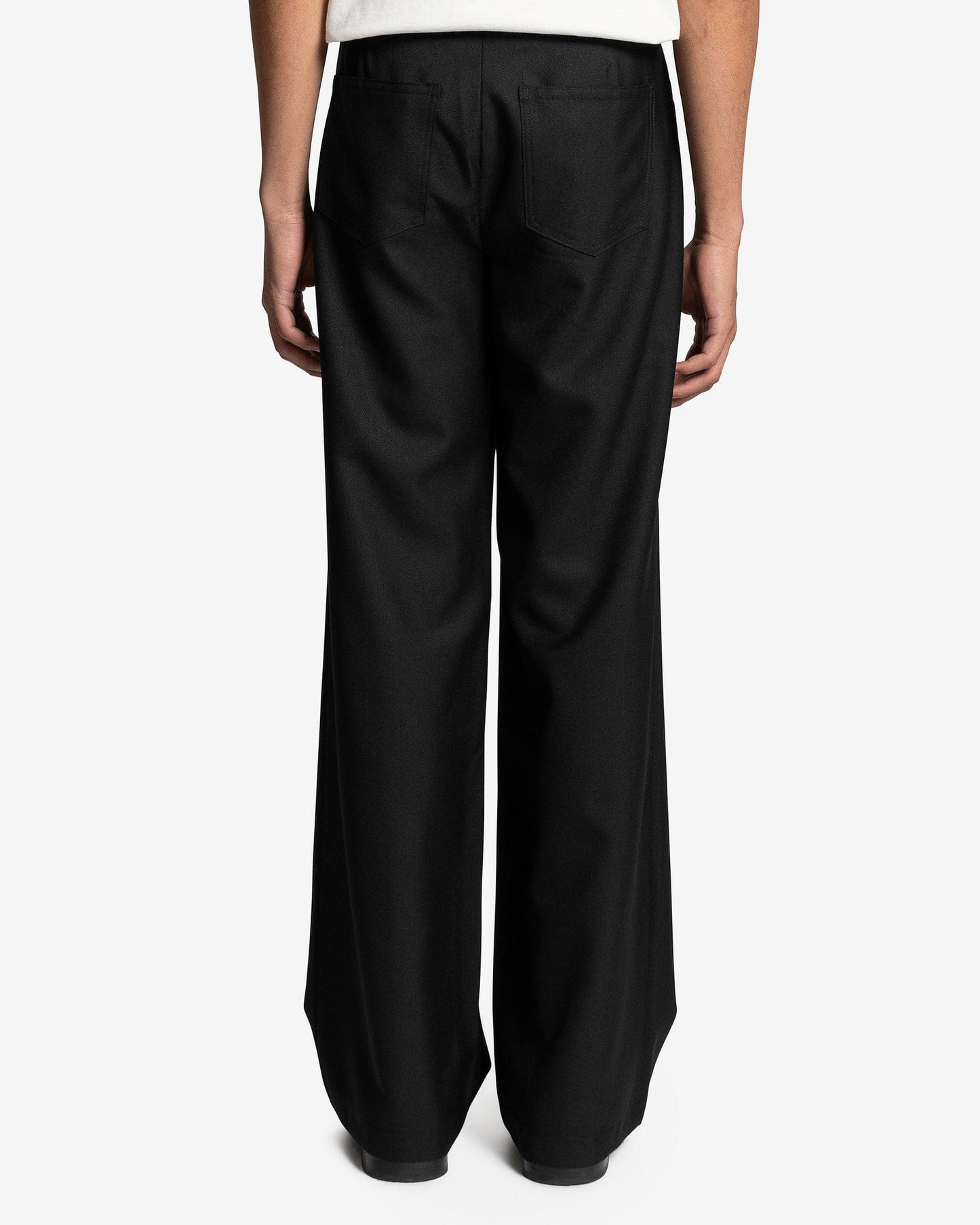 Séfr Men's Pants Jiro Trouser in Black Wool