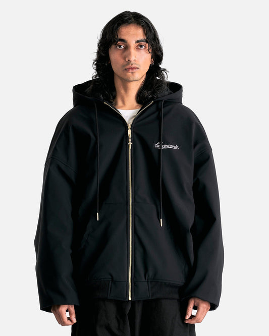 Willy Chavarria Men's Sweatshirts Juggernaut Hoodie in Black