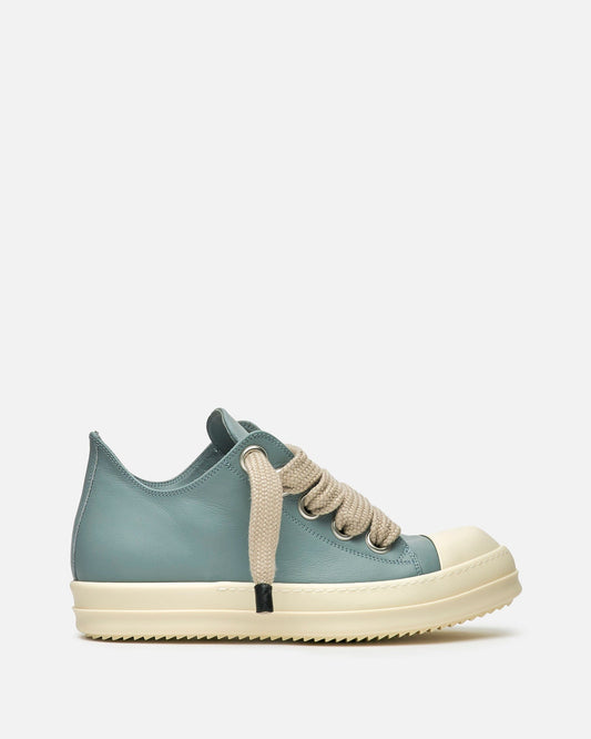 Rick Owens Men's Sneakers Jumbo Lace Low Sneaks in Pale Blue/Pearl