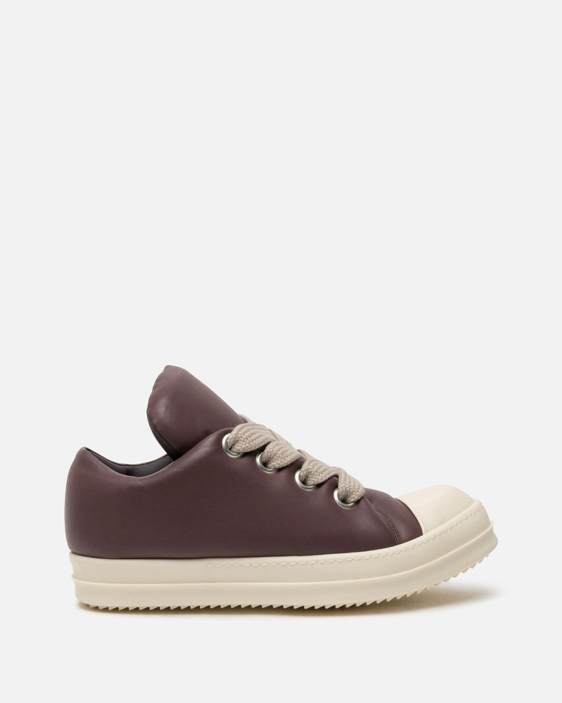 Rick Owens Men's Sneakers Jumbo Lace Padded Low Ramones in Amethyst/Milk