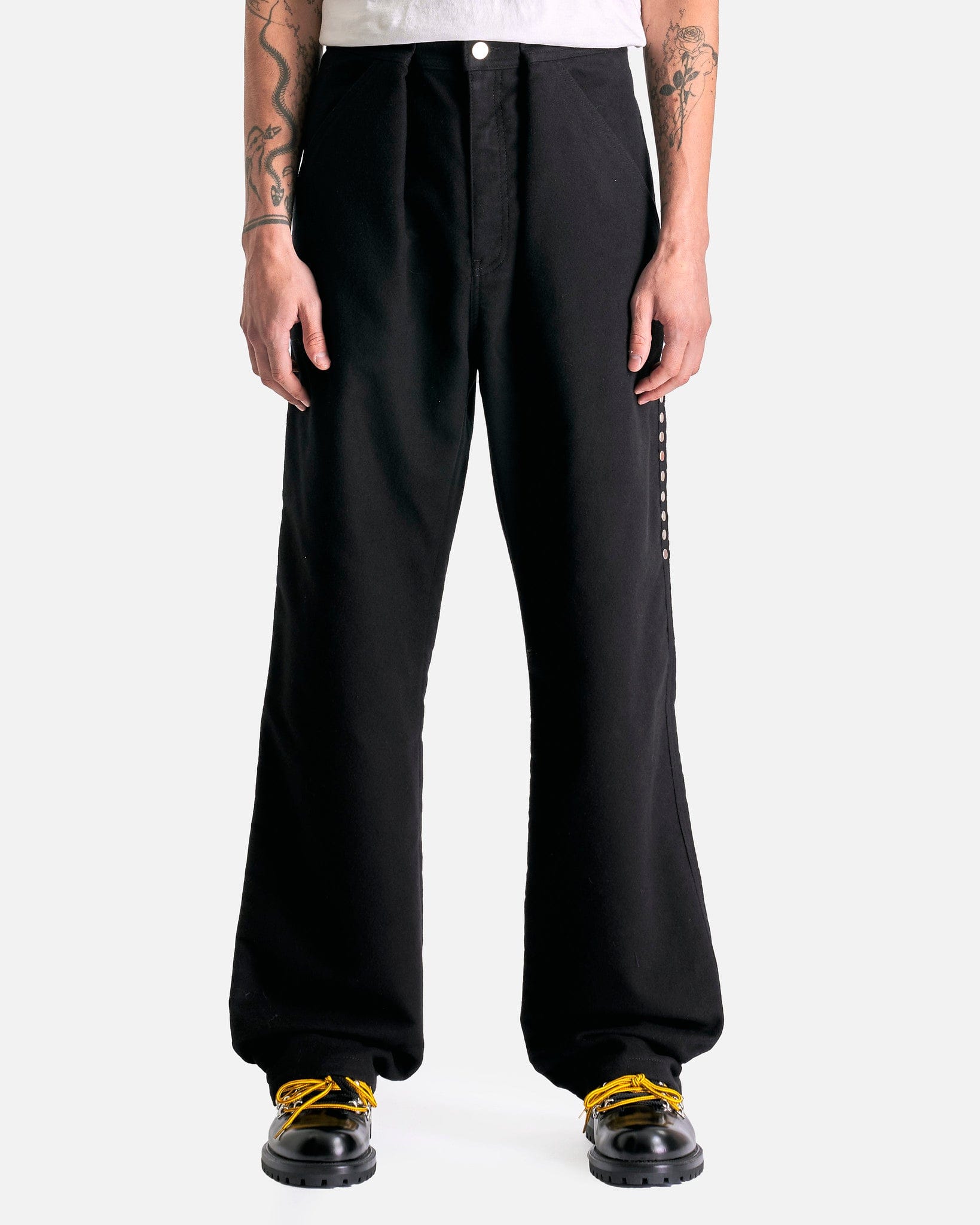 NAMACHEKO Men's Pants Kean Trouser in Black