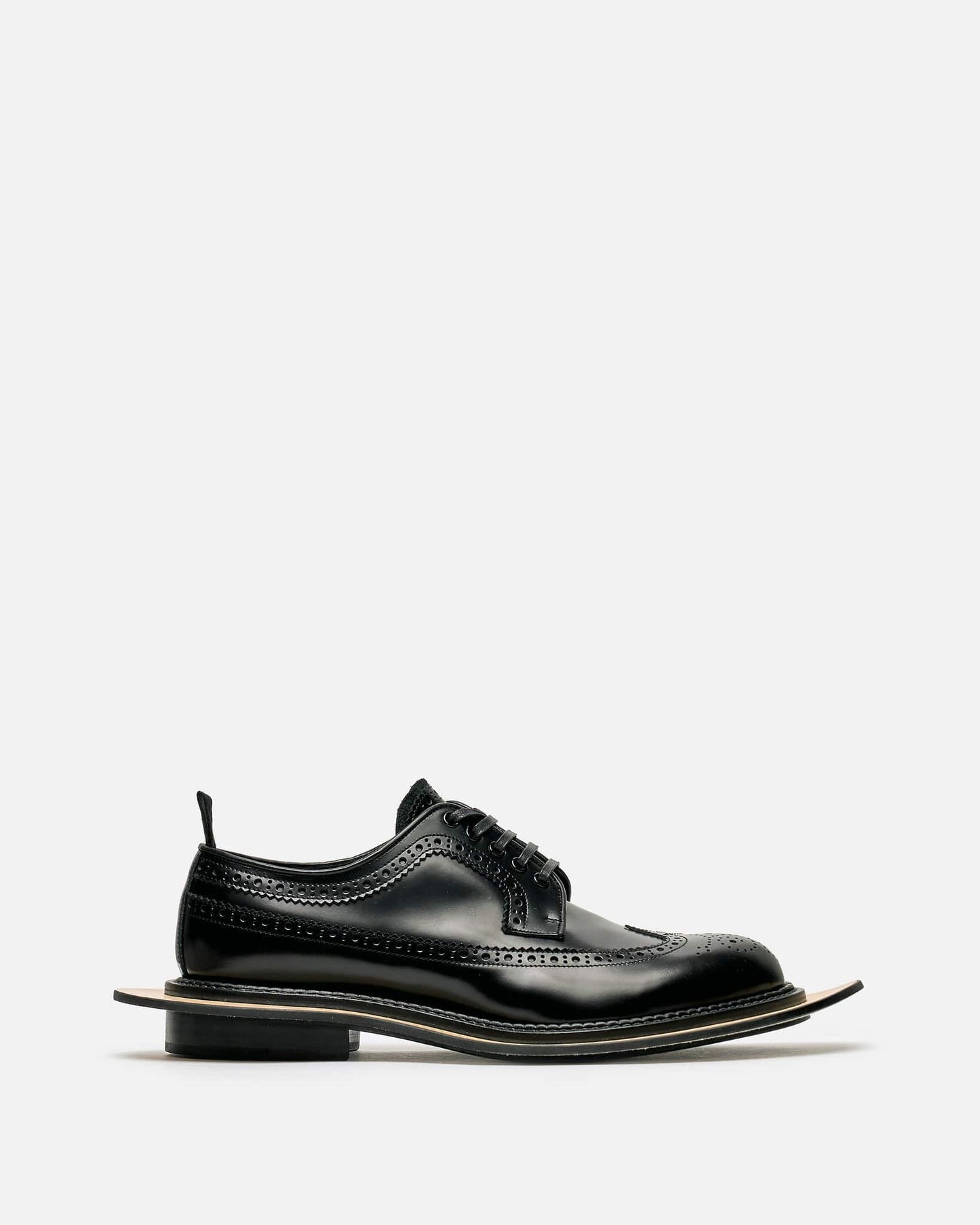 Comme des Garcons HOMME PLUS Men's Shoes UK 9 Kids Love Gaite Leather Brogues in Black