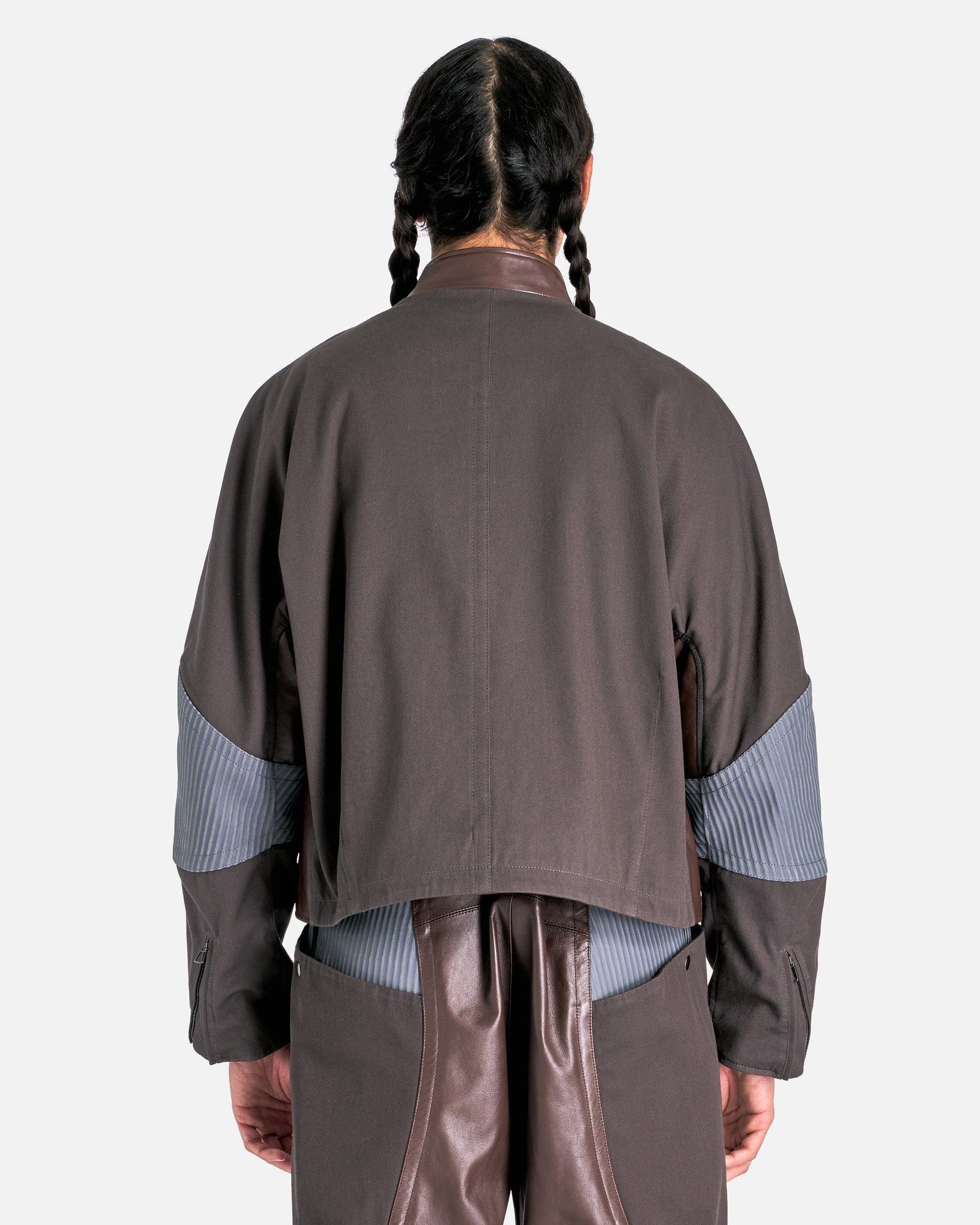 KIKO KOSTADINOV Saida Jacket in Chicory Coffee/Steel Gray