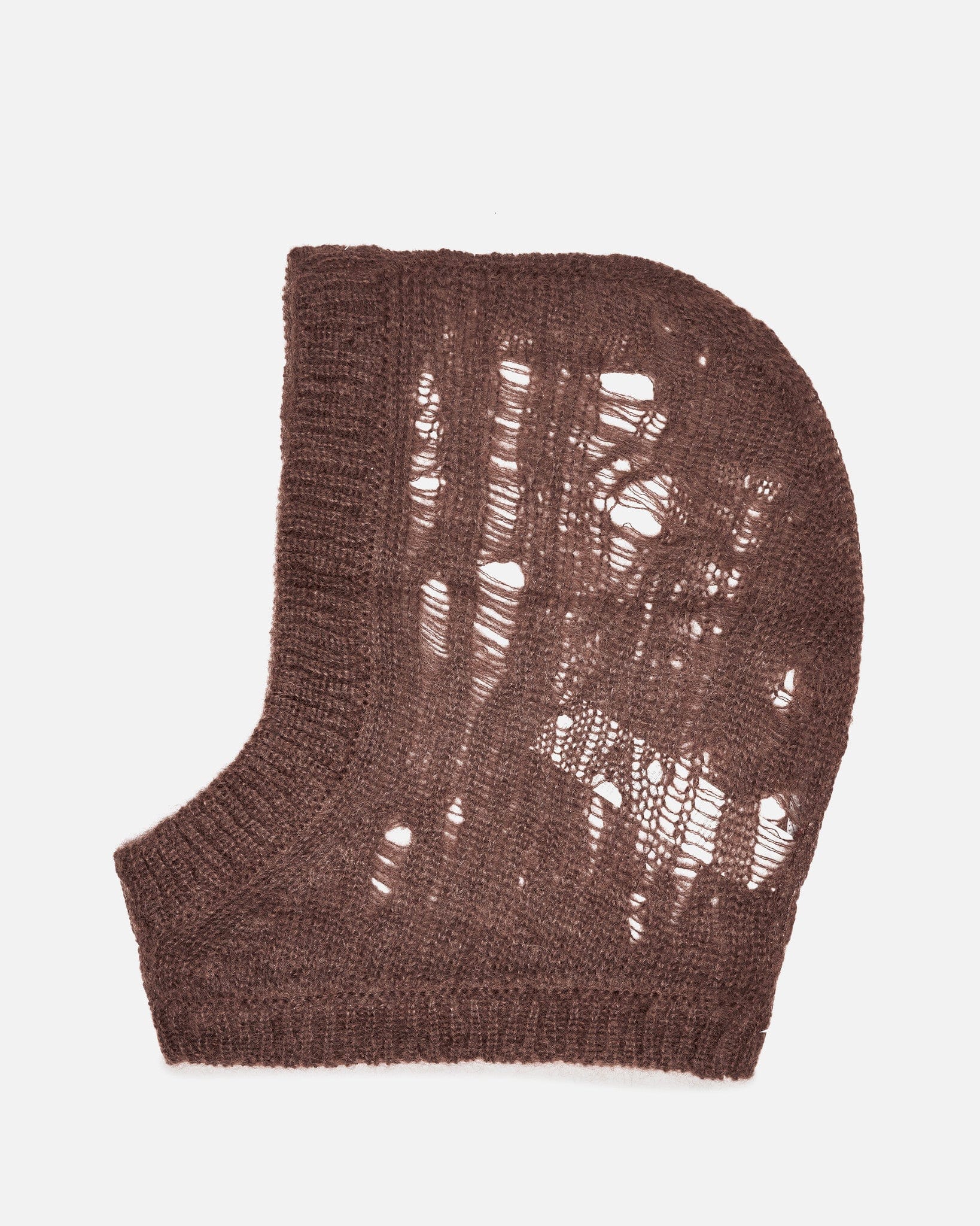 Rick Owens Men's Hats OS Knit Hood in Henna