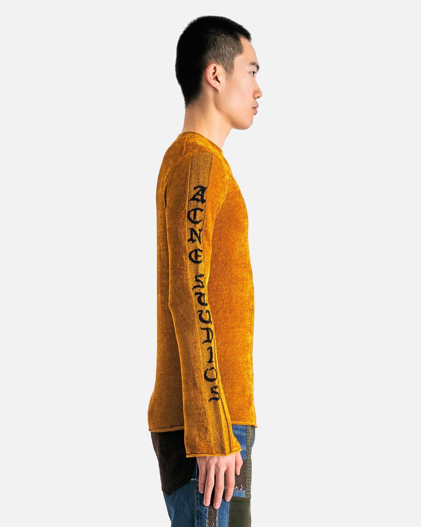 Acne Studios Men's Tops Knit Long Sleeve in Camel Brown