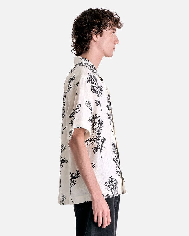 Jacquemus Men's Shirts La Chemise Jean in Print Black Flowers