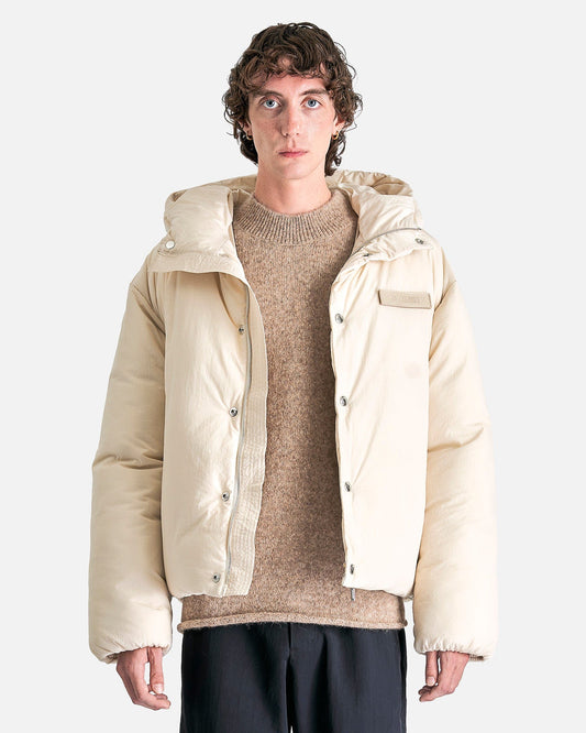 Jacquemus Men's Coat La Doudoune in Off-White