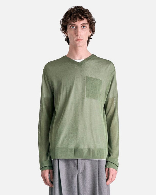 Jacquemus Men's Tops La Maille Paseo in Pale Green